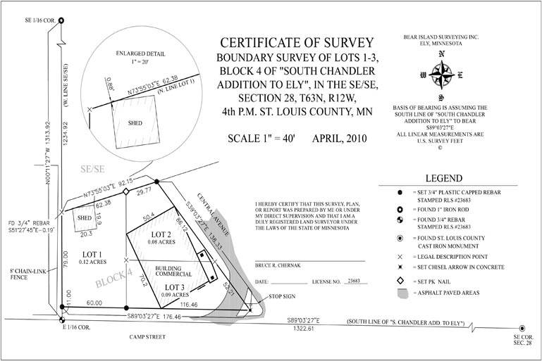 Certificate of Survey Example